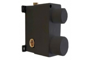 102166201C1EX скрытая часть  для смесителя на 2 режима матовый черный