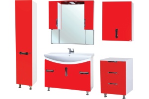 Тумба Bellezza Лагуна 60 красная - 2