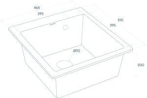 Мойка кухонная Paulmark Zemar PM104651-DG графит - 3