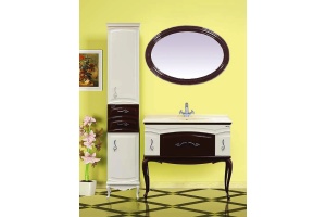 Тумба под раковину Misty Флоренция 100 бежево-коричневая - 2