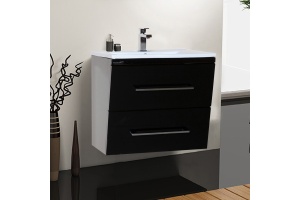Тумба с раковиной Bellezza Берта подвесная 60 черная