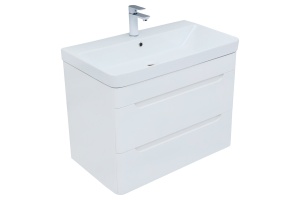 Тумба с раковиной Allen Brau Aquanet София 80 белый глянец - 3