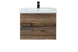TECHNO База под раковину подвесная с двумя выкатными ящиками, Дуб бомонд ЛофтAM-Techno-700-2C-SO-LW646 - 2