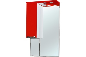 Зеркало-шкаф Bellezza Альфа 55 L красный