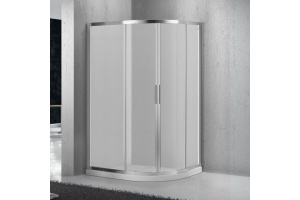 Душевой уголок BelBagno Sela 100х80 профиль хром стекло рифленое
