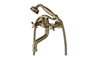 Смеситель Kaiser Cross 41022-1 для ванны с душем, бронза