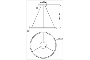 Подвесной светильник Maytoni Rim 1 MOD058PL-L42W3K - 2