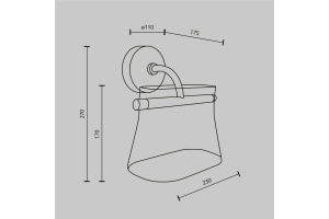 Бра Maytoni Cabaret MOD170WL-L8BS3K2 - 2