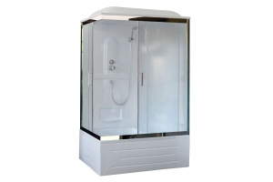 Душевая кабина Royal Bath BP 100x80 R профиль хром стекло матовое