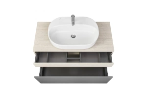 Тумба с раковиной Aquaton Лофт Урбан 100 светлое дерево-серый - 2