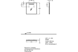 862360000 Renova Compact Зеркало с подсветкой 600х650 мм - 2