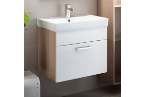 Тумба для комплекта IDDIS Mirro 50 подвесная, белая, дерево