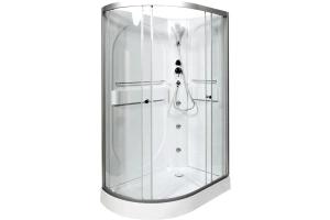 Душевая кабина L 120х80 с гидромассажем, без крыши (L602RNGM) - 2