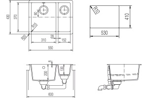 Мойка кухонная Schock Soho 60 Plus (N-150) магма - 2