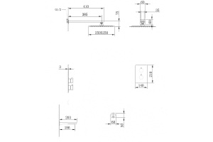 Душевая система Abber Wasser Insel с термостатом белая - 2