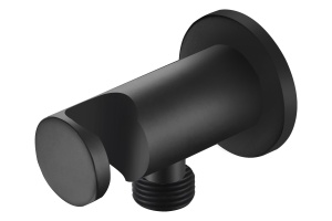 Шланговое подсоединение с держателем душа AQUATEK AQ2455MB, матовый черный