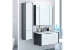 Мебель для ванной Roca Ronda 80 белый глянец, антрацит