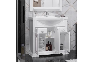 Тумба с раковиной Opadiris Риспекто 85 белый матовый - 3