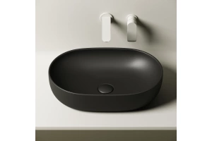 Раковина накладная Ceramica Nova Element 60х41.5 черный-матовый - 3