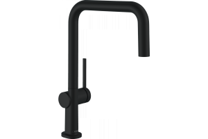 Кухонный смеситель Hansgrohe Talis M54 однорычажный, U 220, Eco, 1jet, матовый черный 72844670