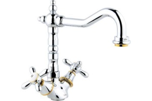 Смеситель Timo Ritz 0143FK Gold для кухонной мойки