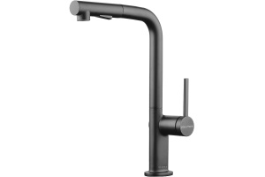 Смеситель для кухни Paulmark Neo серый матовый