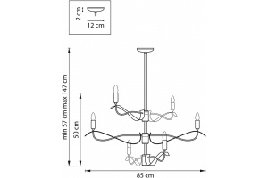 Люстра на штанге Lightstar Ragno 733263 - 2