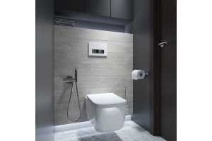 Клавиша смыва, универсальная, белый - 3