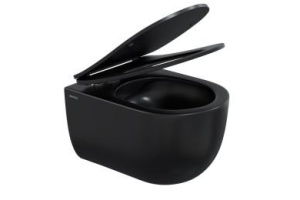 Унитаз подвесной Berges Ventas черный матовый с сиденьем микролифт - 2