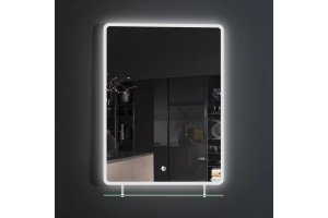 Зеркало Esbano 60х80 с подсветкой и полкой (ESMI2073HDSA)