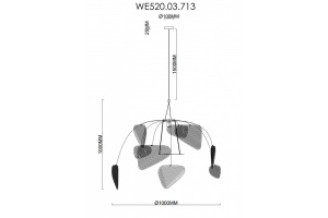 Подвесной светильник Wertmark Palma WE520.03.713 - 2