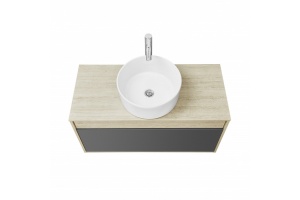 Тумба с раковиной Aquaton Лофт Урбан 80 светлое дерево-серый - 2