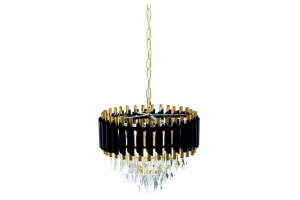 Подвесная люстра LUMINA DECO Funneli LDP 6003-400 BK+F.GD - 3