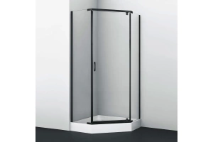 Душевой уголок Wasserkraft Lopau 90x90 профиль черный матовый стекло прозрачное