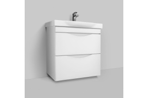 Тумба с раковиной Am.Pm Like 65 подвесная, белый глянец