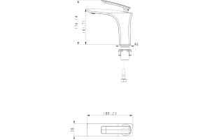Смеситель Timo Helmi 4061/03F для раковины - 2