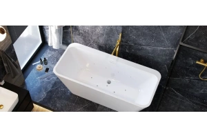 Смеситель напольный для ванны с душем Excellent Pi золото - 2