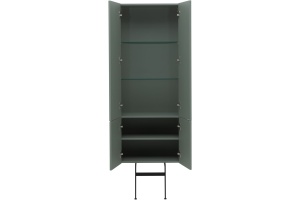 Шкаф пенал Allen Brau Reality 60 подвесной серо - зеленый матовый - 3