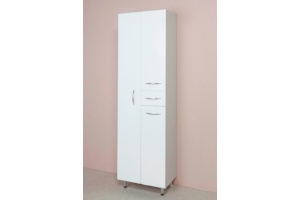 Шкаф-пенал Onika Модерн 52 L с бельевой козиной, белый (405206) - 2