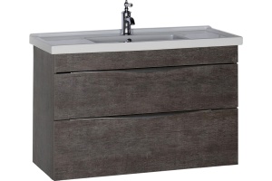 Тумба с раковиной Aquanet Эвора 100 дуб антик