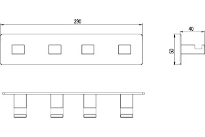 Крючок Timo  (10015/00 chrome) - 2