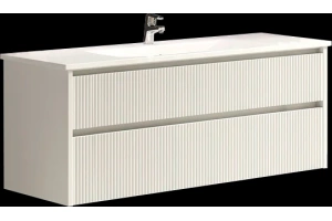 Тумба с раковиной Sanvit Рольф-2 120 белый глянец