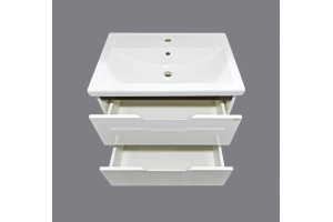 Тумба под раковину Misty Лайм 70 белая глянцевая - 3