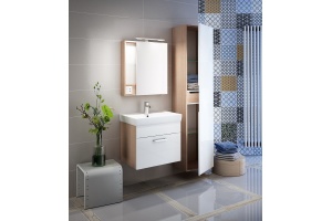 Тумба для комплекта IDDIS Mirro 50 подвесная, белая, дерево - 2