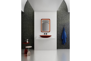 Зеркало Abber Kristall 55 с подсветкой коричневое - 2