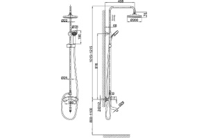 Душевая стойка D&K  (DA1393701B07) - 3