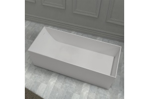 Ванна из искусственного камня ABBER Stein AS9640-1.5 белая матовая