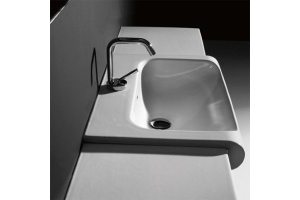 KERASAN Inka Project панель накладная керамическая 32х35,5 крепеж в комплекте, исполнение белый глянец