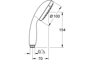 Душевая лейка Grohe Tempesta New 27597001 - 2