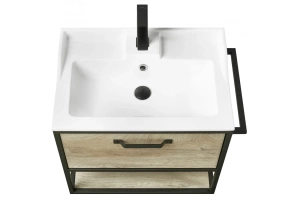 Тумба с раковиной Фабиа 65 Aquaton Лофт Фабрик 65 светлое дерево - 3